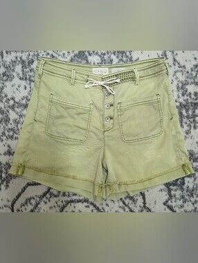 Adorable Washed Sage Green Shorts